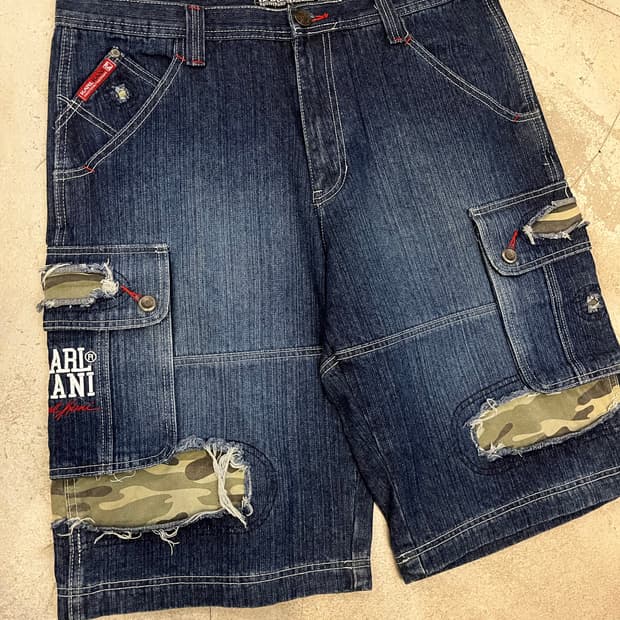 빈티지 칼카니 데님 카고