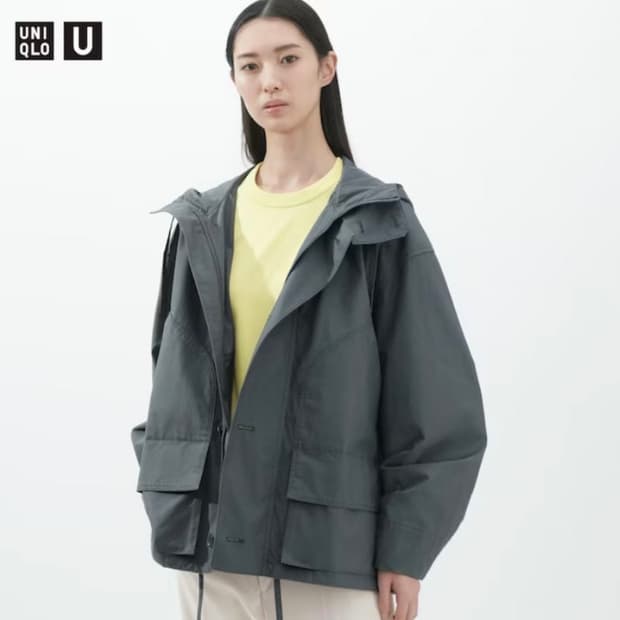 유니클로U 23ss 릴랙스 파카 자켓 xxl