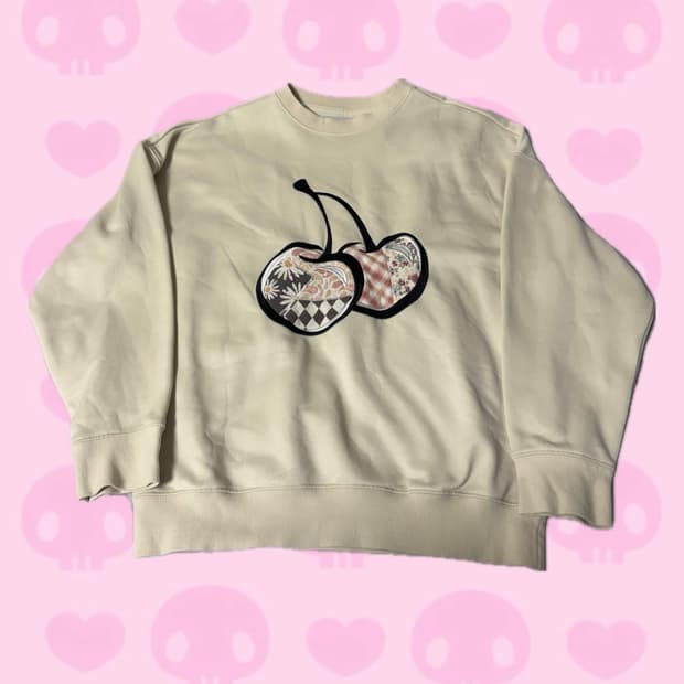 키르시 한정판 빈티지 패치워크 업사이클링 맨투맨