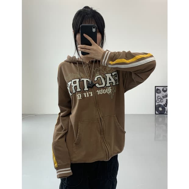 Factory Y2k GraphicZip Up Hoodies