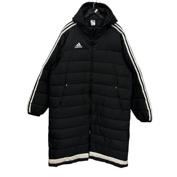아디다스 후드탈착 롱 다운패딩