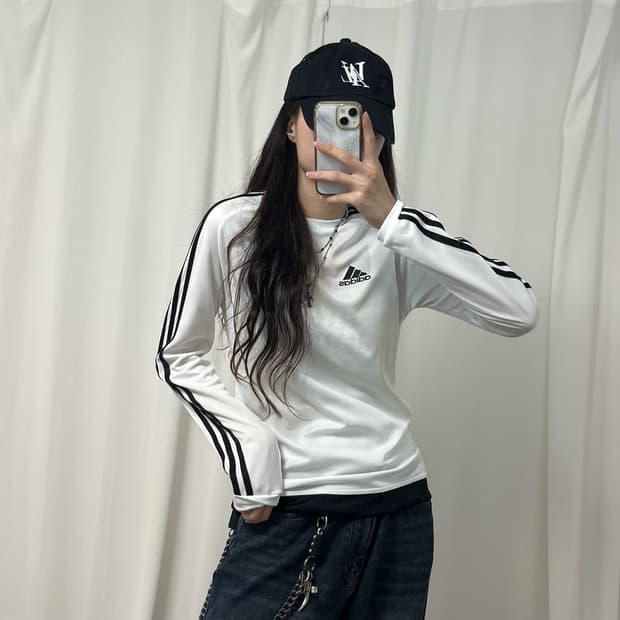 Adidas white long-sleeve