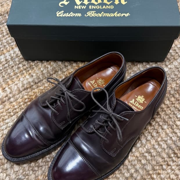 알든 Alden 2160 Cordovan Cap Toe Derby