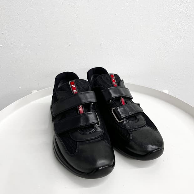 프라다 아메리카컵 벨크로 스니커즈