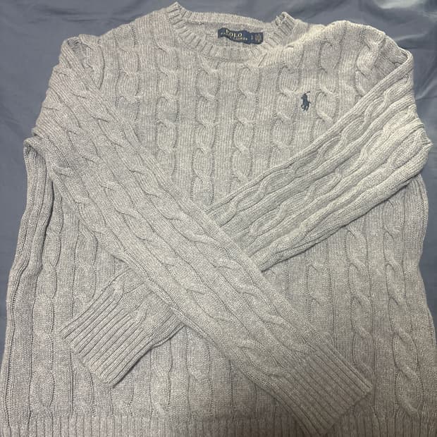 폴로케이블니트