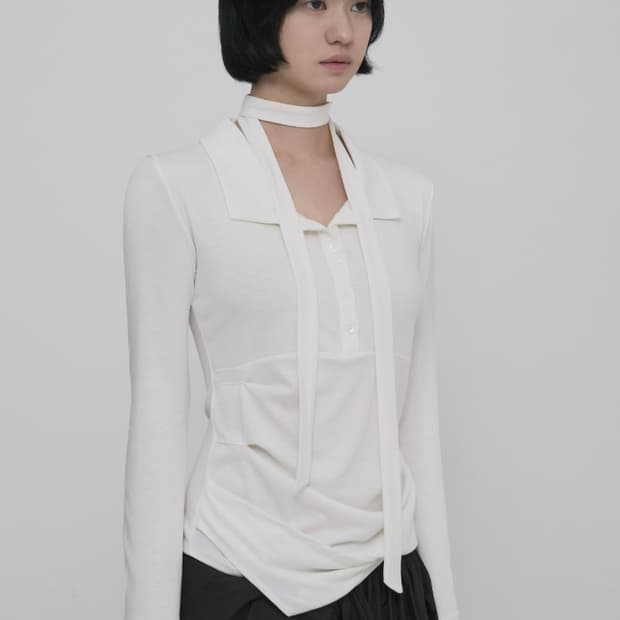 플레어업 드레이프 셔츠 티셔츠 세트