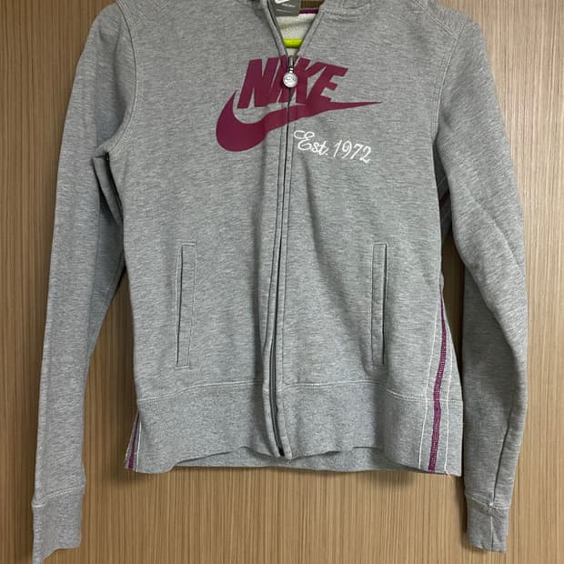나이키 여성 후드집업 회색(희귀매물)