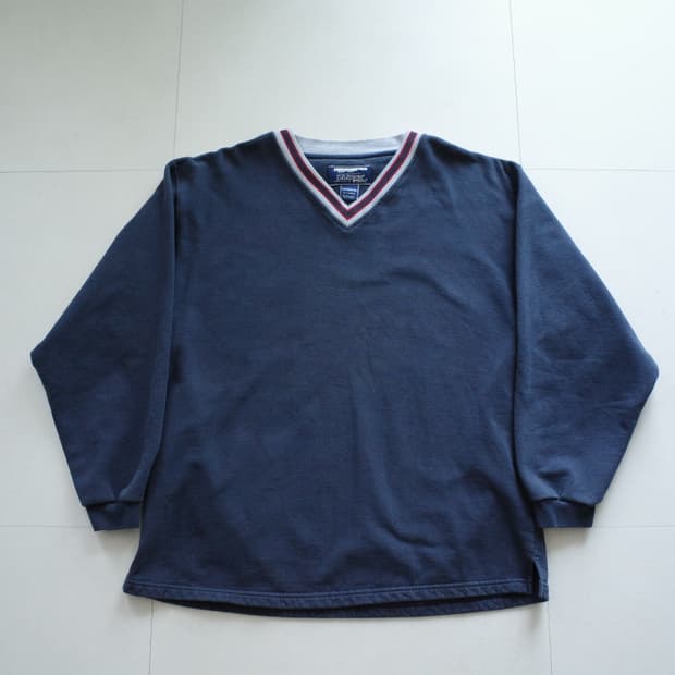 90s 엘엘빈 x 러셀 MADE IN USA 브이넥 스웨트 (XL)