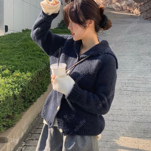 타낫 tannat 세일러 가디건 네이비