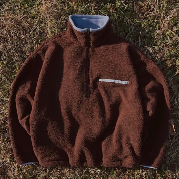 [구매] 너티새비지 nghtsvg 플리스 브라운 1사이즈