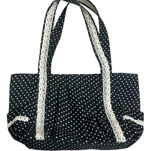 빈티지 레이스 도트 가방 토트백 에코백 숄더백 모리걸 하구미