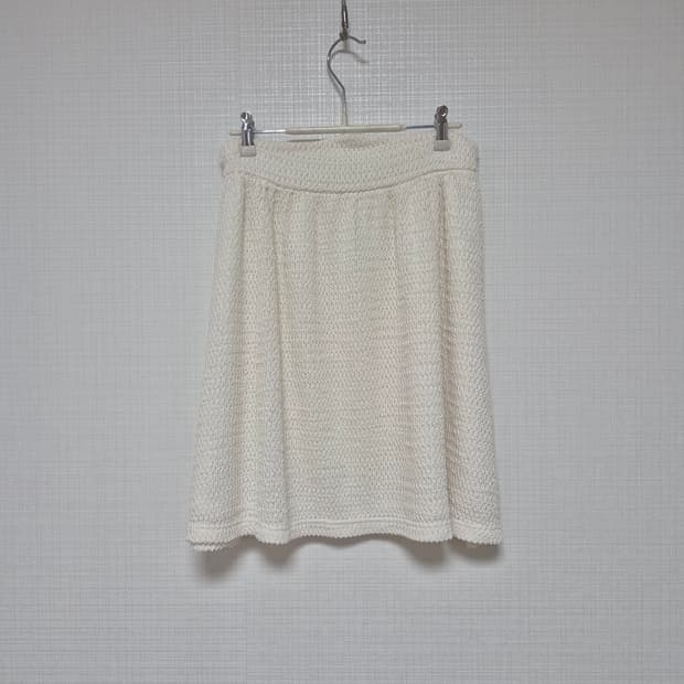 Duras 모리걸 레이어드 히메카지 아이보리 가기바리 스커트