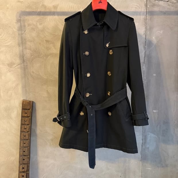 버버리 더블 브레스티드 코트 55~66