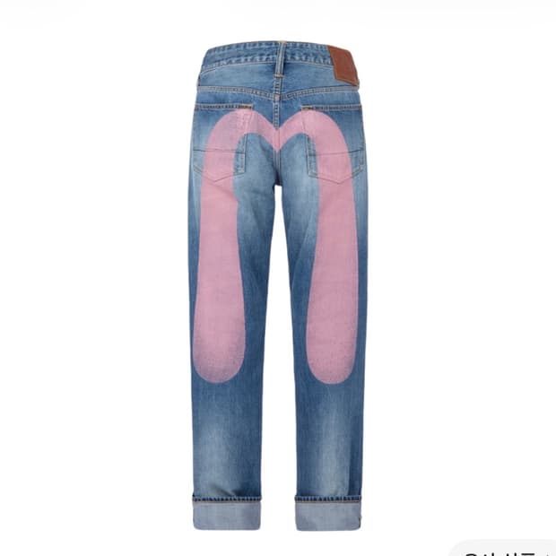 에비수 배기 핏 진 33x34 ,에비수 데님 청바지