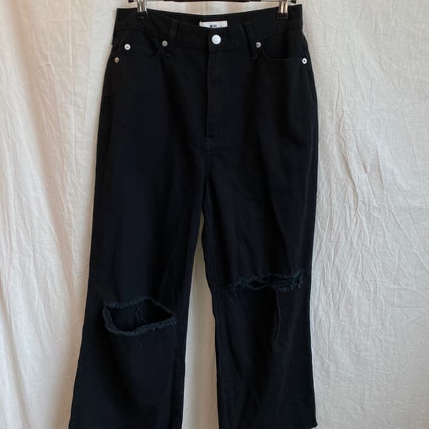 WEGO 블랙데님팬츠(27)