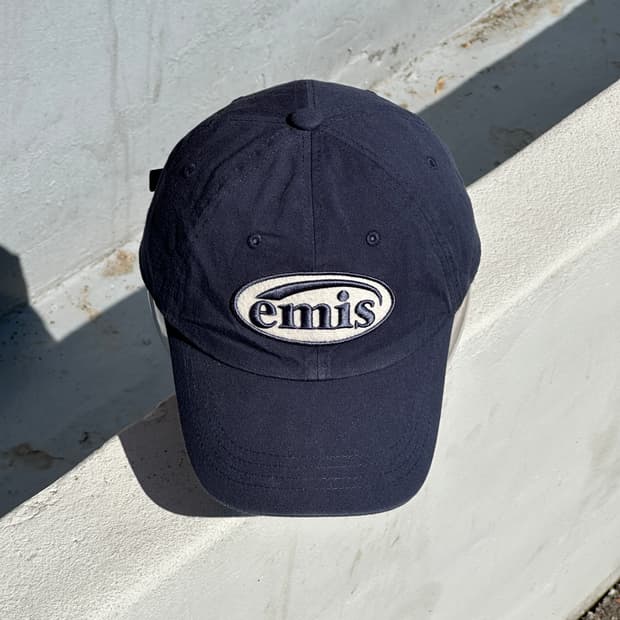 [M-L] EMIS 이미스 네이비 로고 볼캡 모자