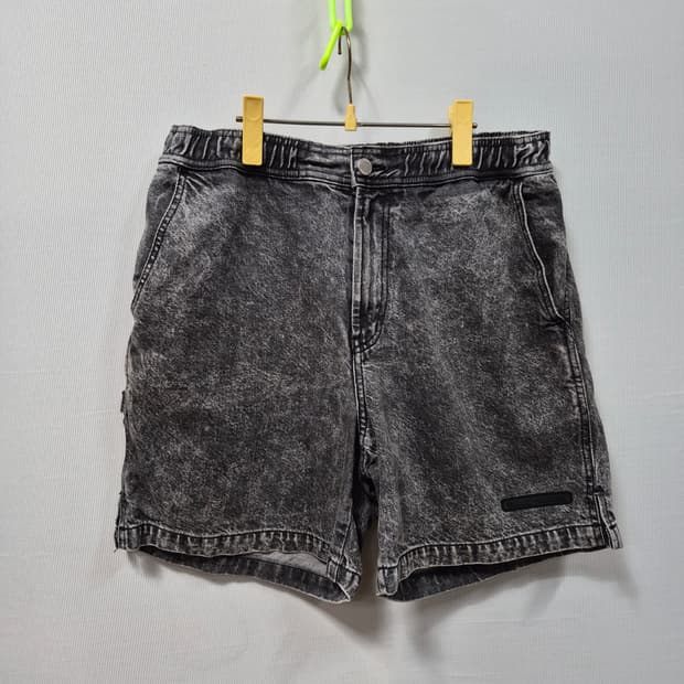 솔리드옴므 블랙 워싱 데님 반바지 남성34