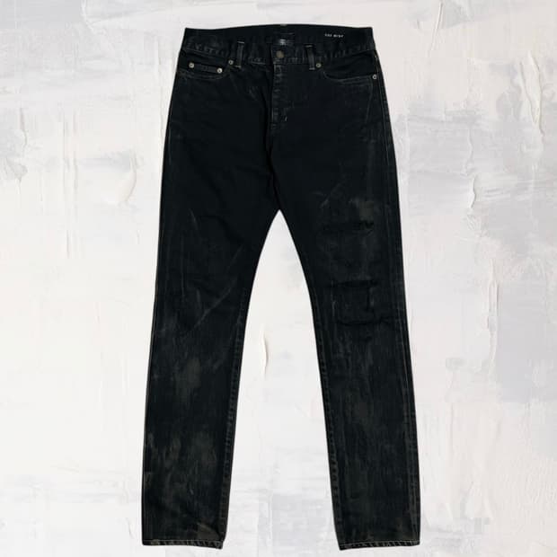 (국문탭) 생로랑 16fw 오일워싱진 30