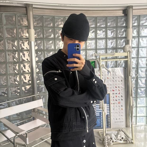 FRAGMENT PANEL SHORT BLOUSON