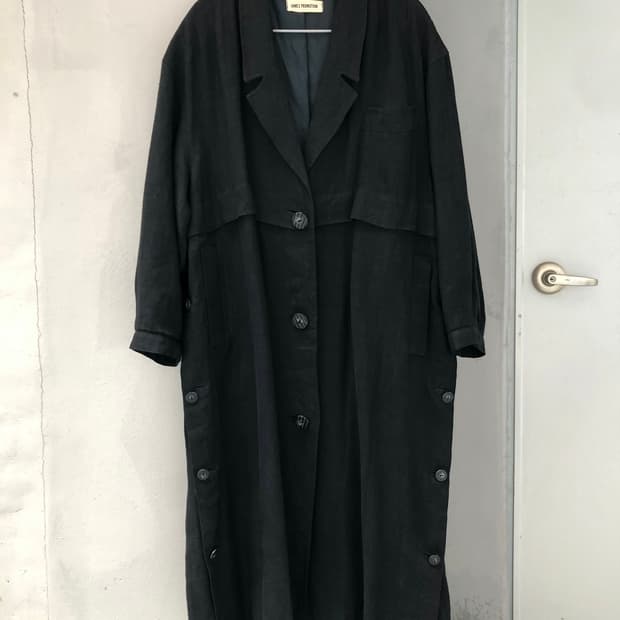 vintage button coat