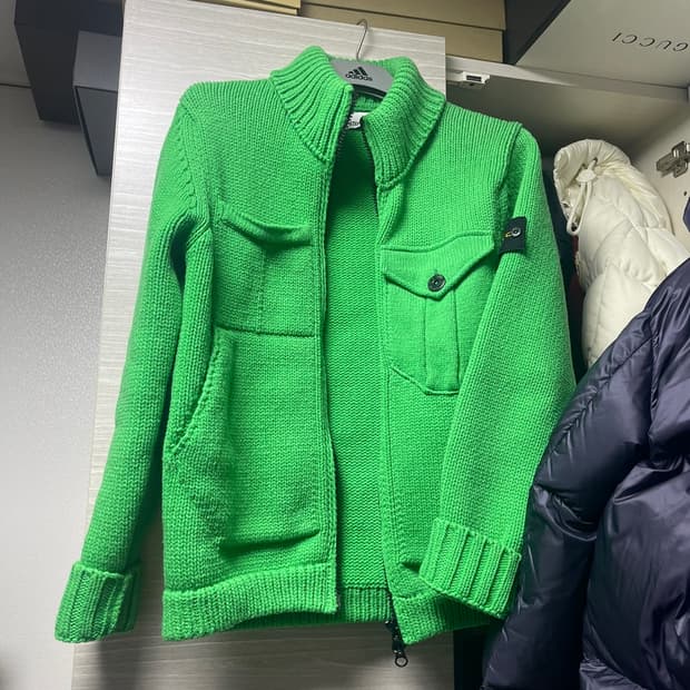 [M] 스톤아일랜드 헤비니트 울 가디건