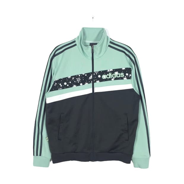 Adidas 별 패턴 로고 민트 배색 트랙탑