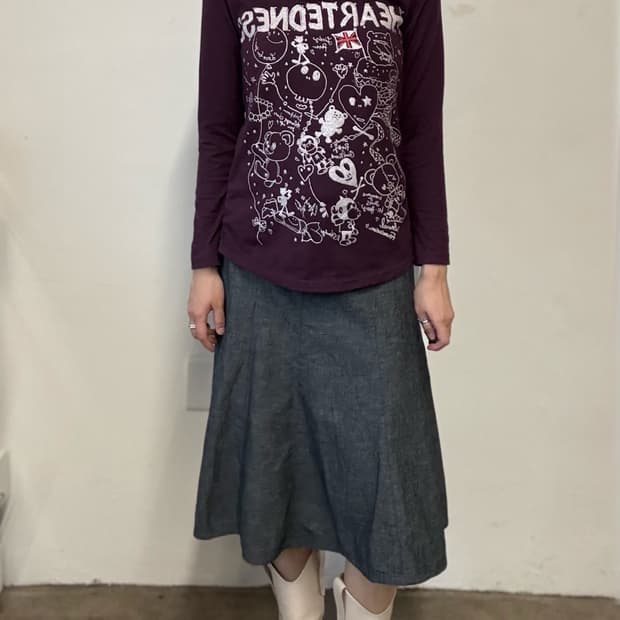 glitter print tee