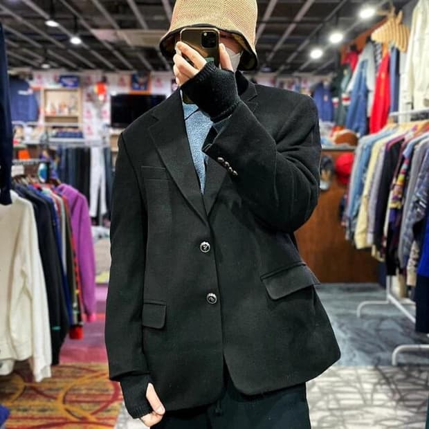 랄프로렌 카멜헤어 블레이저 자켓 (L)