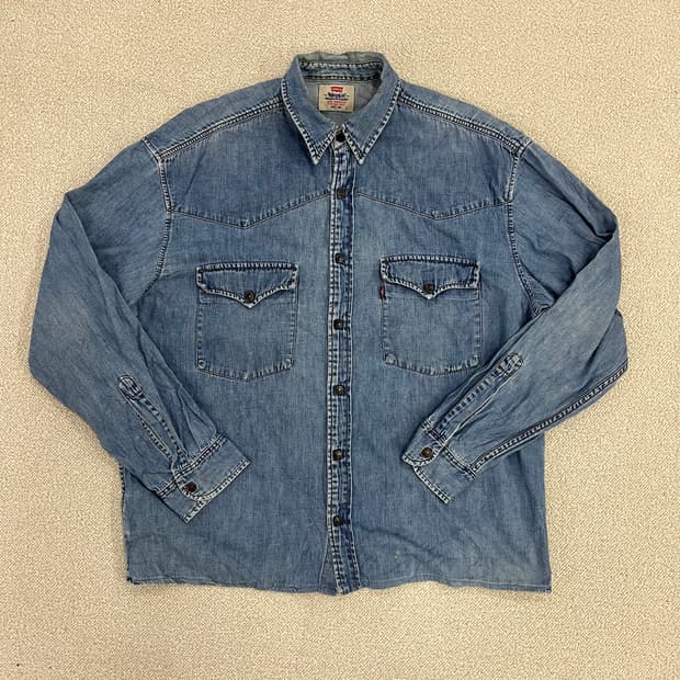 L 리바이스 빈티지 데님 웨스턴 남방 0210M