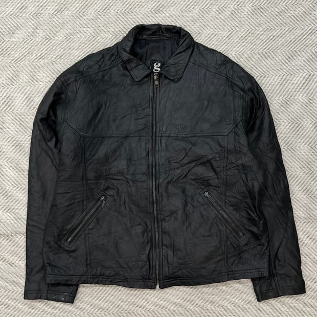 리얼레더 집업 자켓 r2833