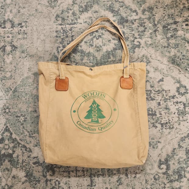 90s제작 WOODS 숄더 & 토트백
