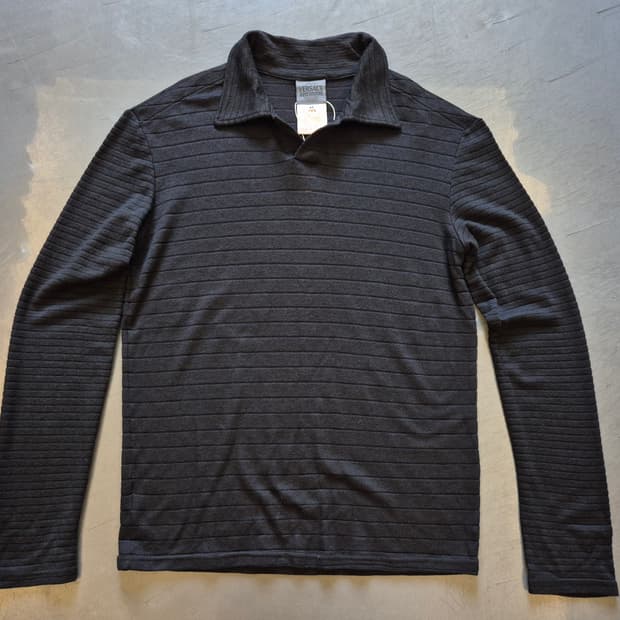 90s 베르사체 진스 꾸뛰르 시스루 니트