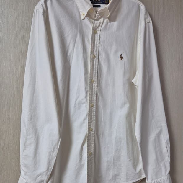 (22년) 폴로 랄프로렌 화이트 셔츠  클래식핏 신형 남방 M