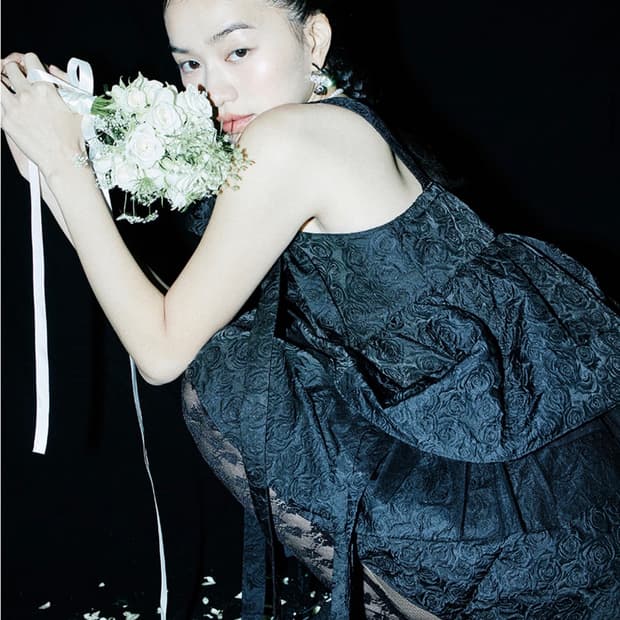 포그던 자카드 볼륨 슬리브 스커트 셋업