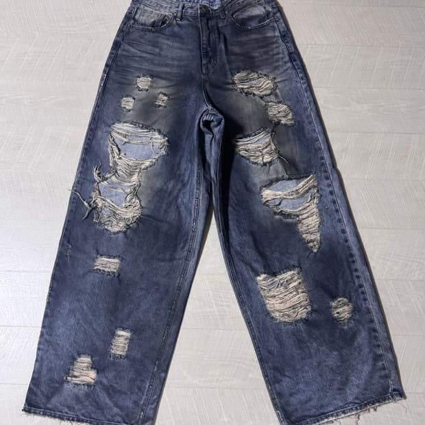 DNSR 더티 디스트로이드 데님 M