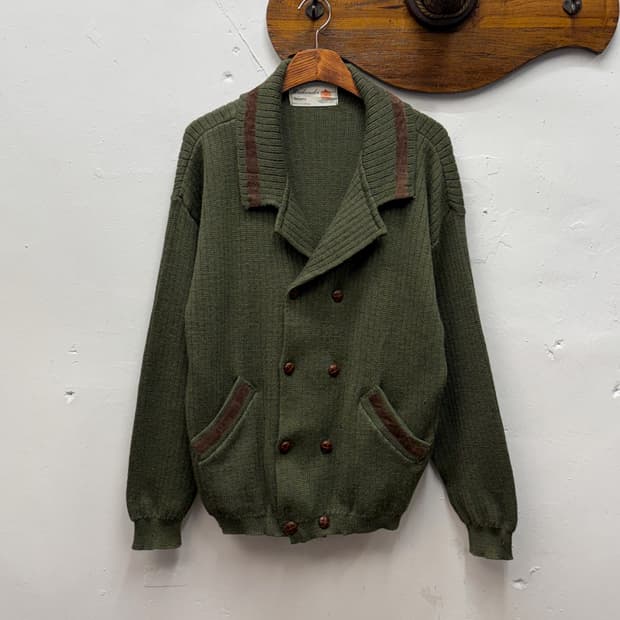 U.K Double-Breasted Wool Cardigan