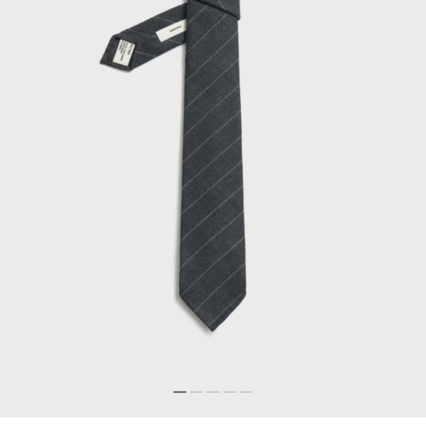 포터리 클래식 슬림 타이 그레이스트라이프