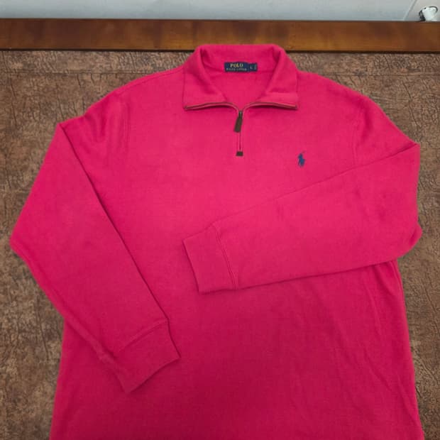 폴로랄프로렌 반집업 니트 L