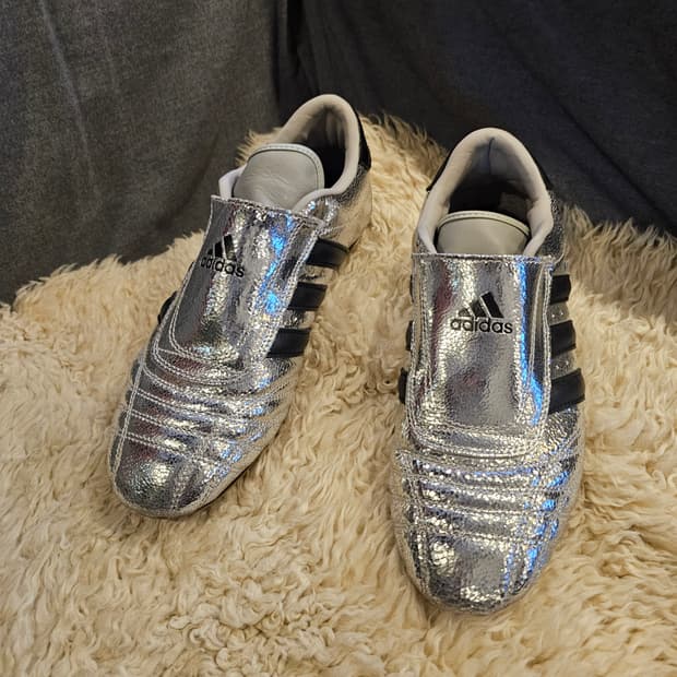 265 아디다스 태권도 메탈릭 실버