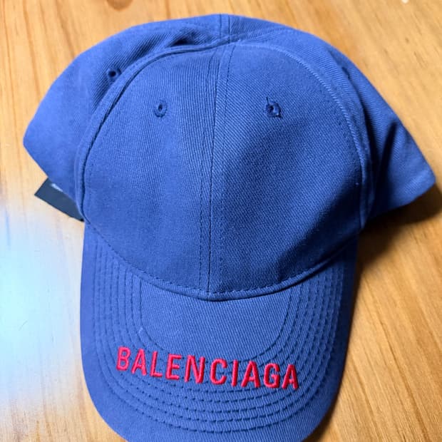 발렌시아가 모자 네이비 L사이즈