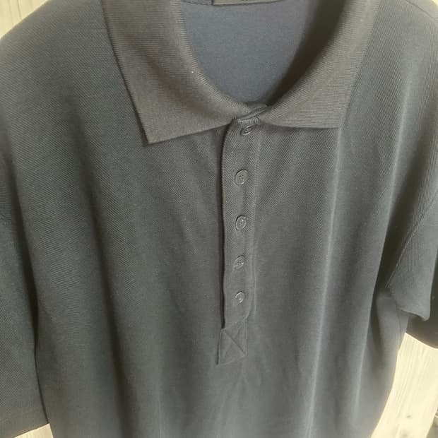 다이브인 REGULAR POLO CROP T-SHIRTS (NAVY)