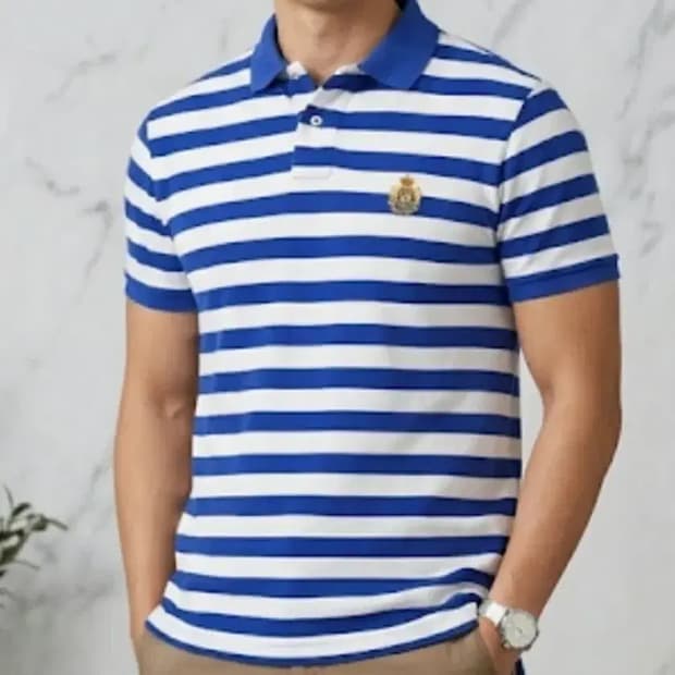 폴로 랄프로렌 스트라이프 카라티 L