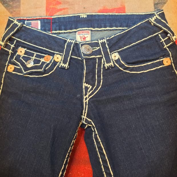 🇺🇲트루릴리젼(True Religion) 스티지  로우라이즈 데님팬츠