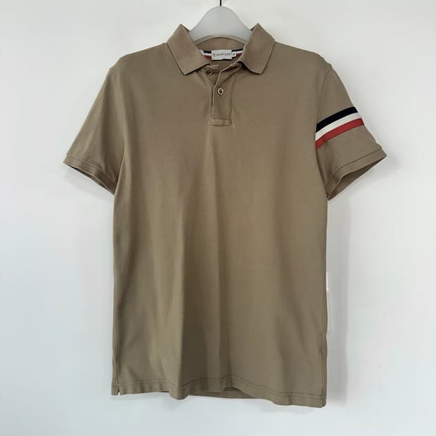 몽클레어 로고 패치 폴로 반팔 셔츠