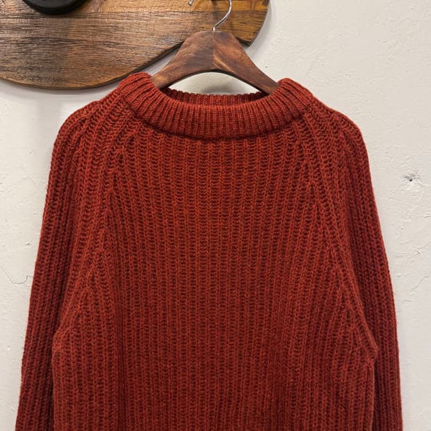 M) England Lands’ End Wool Raglan Knit S