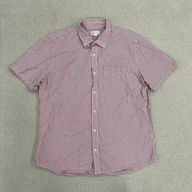 L 갭 스탠다드핏 반팔 셔츠 남방 0225M1