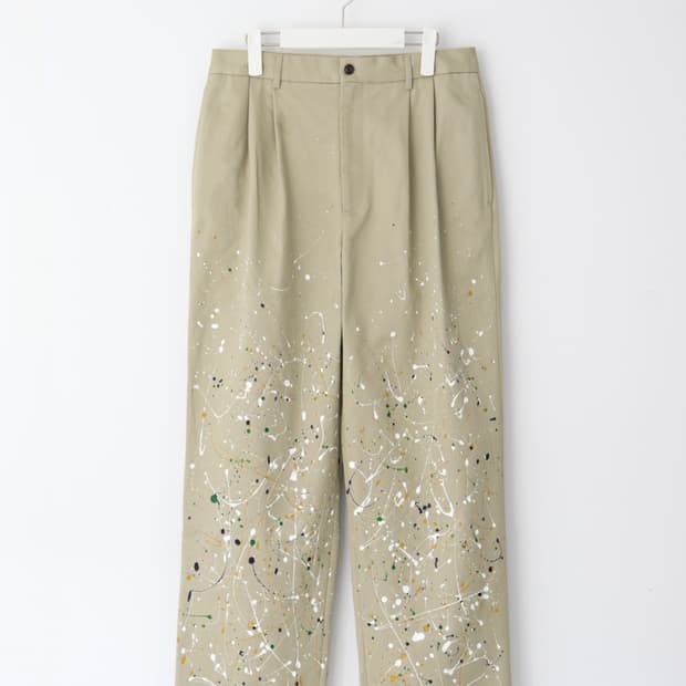 와기 페인티드 아키텍트 팬츠 샌드 베이지 2사이즈 판매