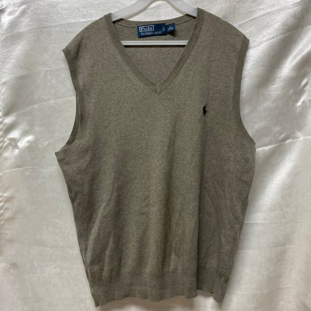 폴로 랄프로렌 니트 베스트 그레이 M