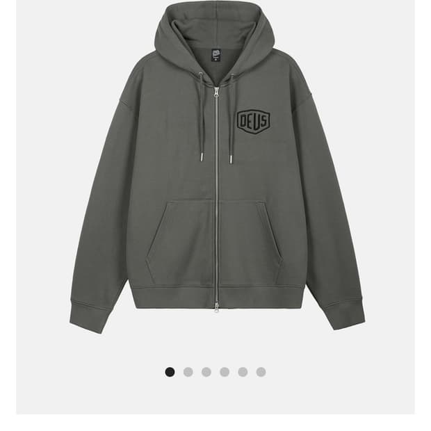 [XL] 데우스 후드집업 차콜