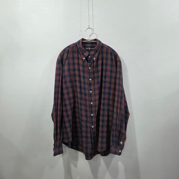 폴로랄프로렌 버튼다운 타탄체크 셔츠 L
